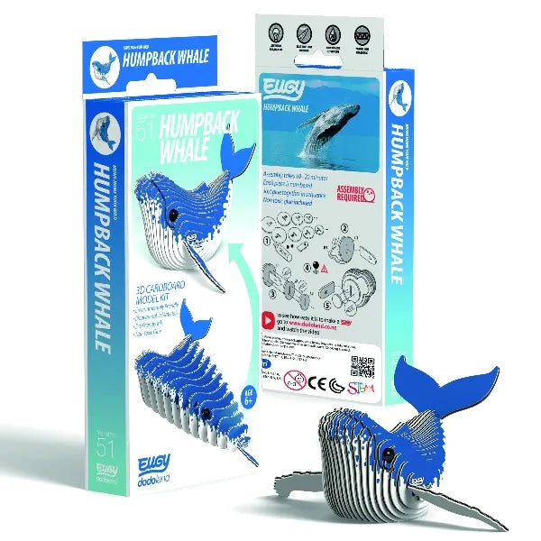 EUGY Humpback Whale 3D Craft Kit