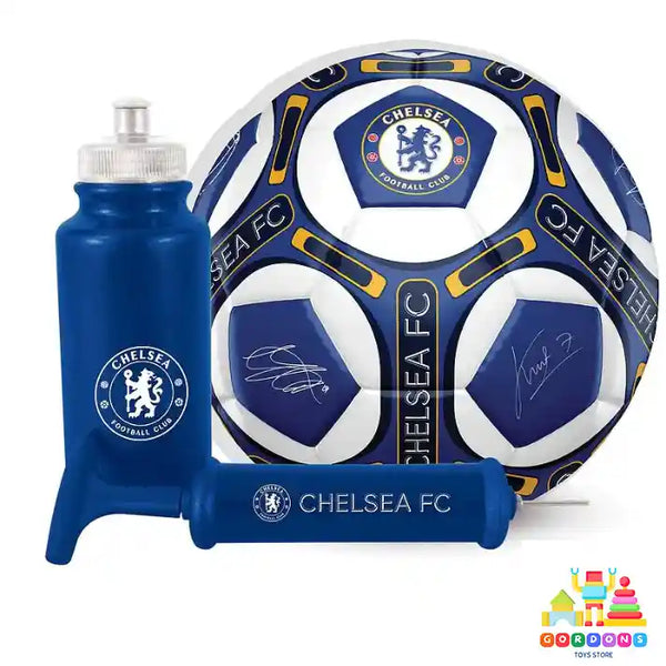 Chelsea Signature Football Waterbottle & Pump Gift Set