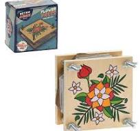 Retro Games Family Fun - Wooden Flower Press Christmas stocking