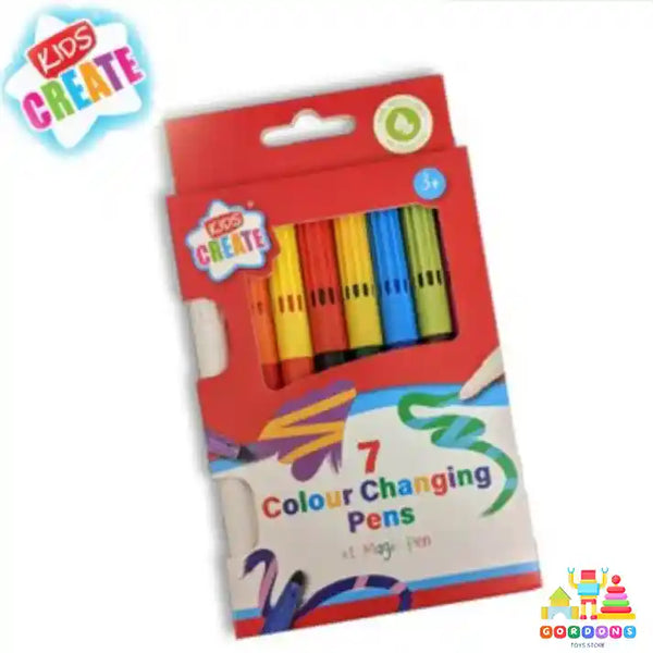 Kids Create Colour Changing Pens - 7 pack PLUS Magic Pen