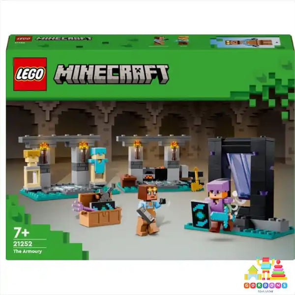 LEGO Minecraft 21252 The Armoury Toy with Character Figures