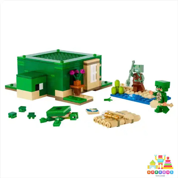 LEGO Minecraft 21254 The Turtle Beach House Toy Set